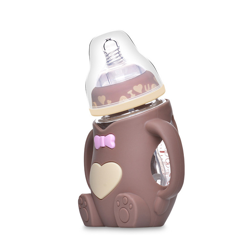 Baby Bottle with Handles Cute Feeding Bottle